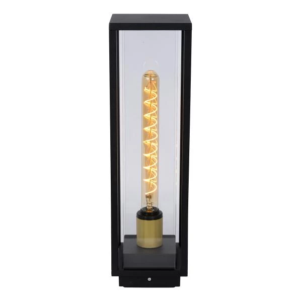 Lucide LAURENS - Lámpara baliza - 1xE27 - IP54 - Negro - detalle 1